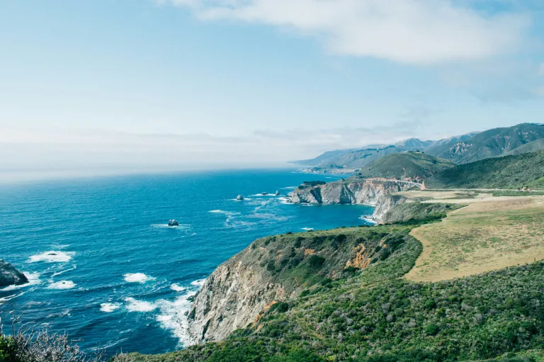 Photo of Pacific Ocean with Rocky Coastline