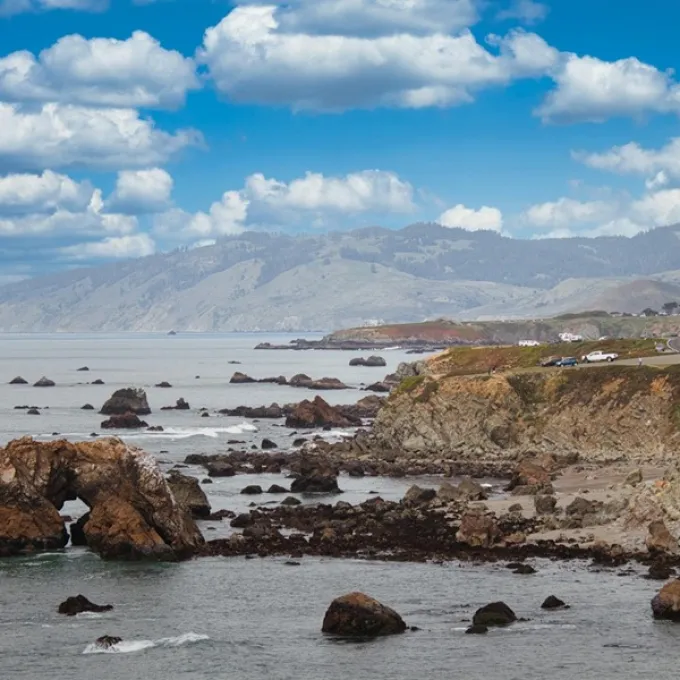 "Rocky coastline"