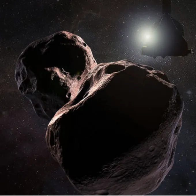 view of rocks in space