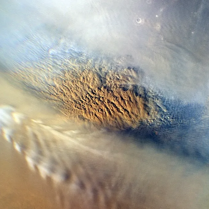 Martian dust storm