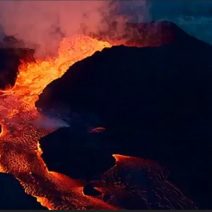 Photo of a lava flow from USGS