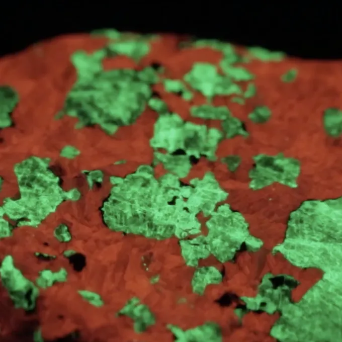 glowing rock